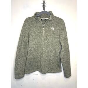 The North Face quarter zip pullover women’s size large soft green